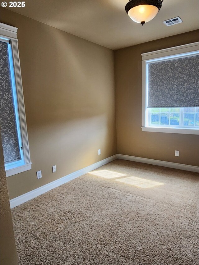 102 Sarah Bear Ln, Winston, OR 97496 - spare room with carpet floors, visible vents, and baseboards