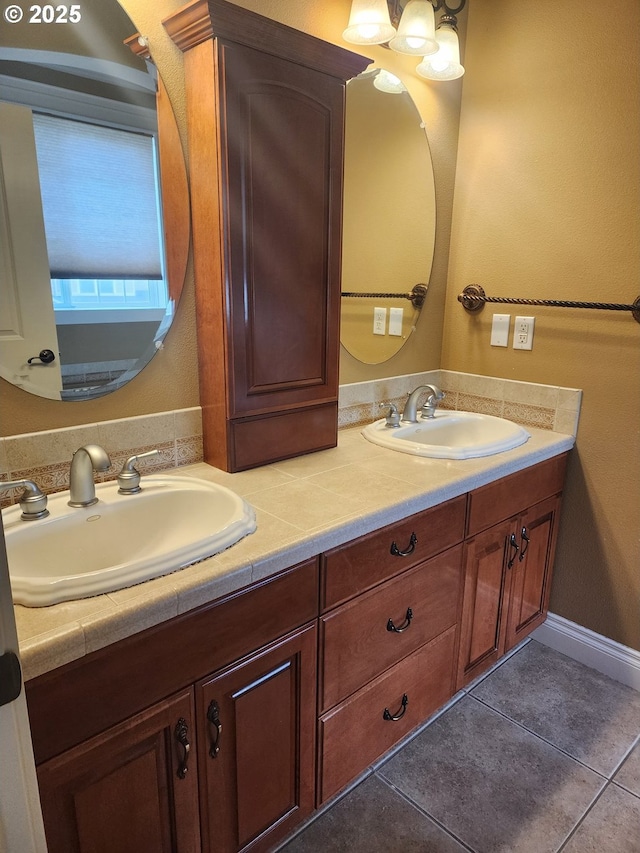 102 Sarah Bear Ln, Winston, OR 97496 - full bathroom featuring tile patterned flooring, a sink, and double vanity