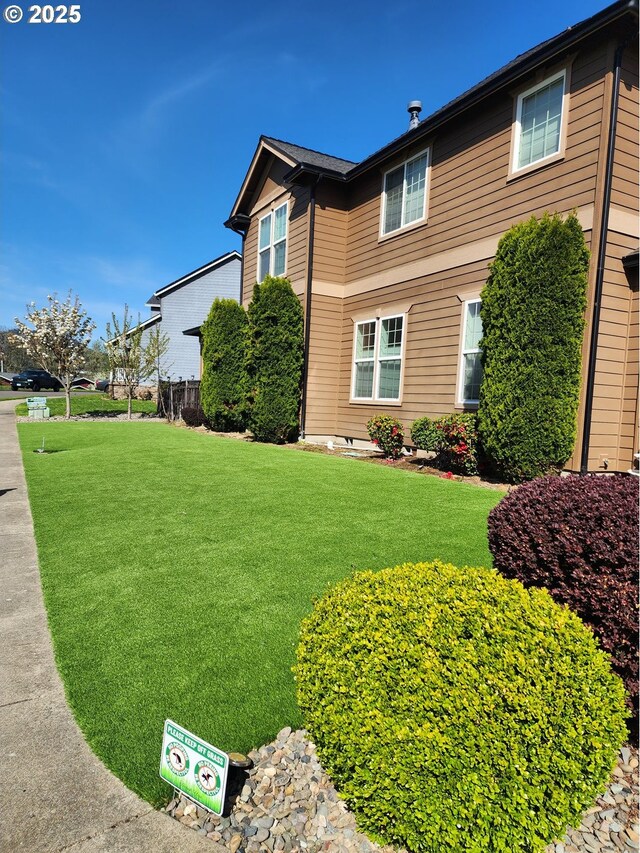 102 Sarah Bear Ln, Winston, OR 97496 - view of home's exterior with a yard