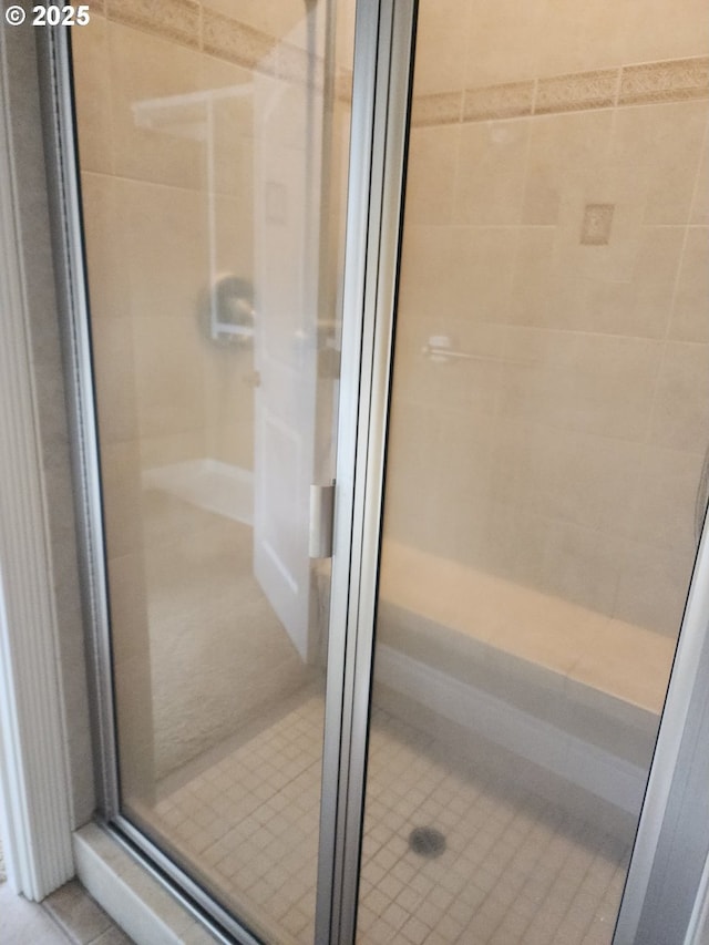 102 Sarah Bear Ln, Winston, OR 97496 - bathroom featuring tile patterned flooring and a stall shower