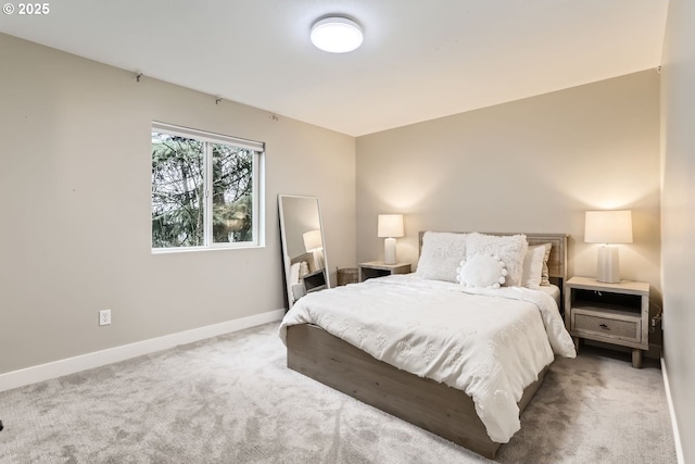 bedroom with carpet