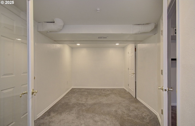 504 NW Fargo St, Camas, WA 98607 - hall featuring carpet floors, baseboards, and recessed lighting