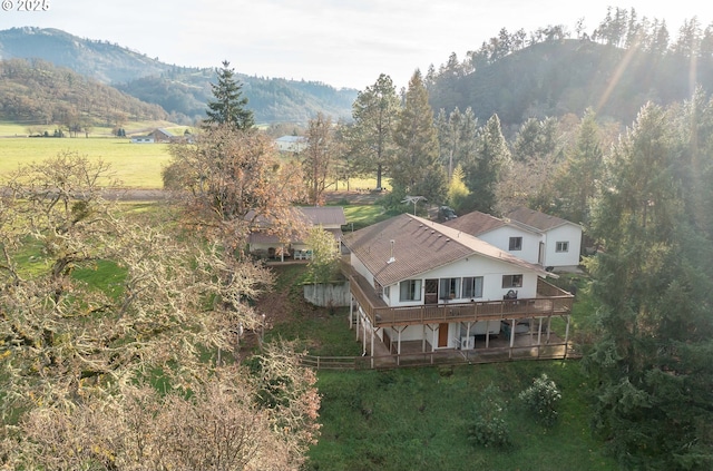 5383 Sunshine Rd, Roseburg, OR 97470 - birds eye view of property featuring a mountain view