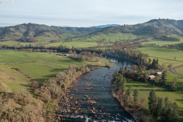 5383 Sunshine Rd, Roseburg, OR 97470 - aerial view with a water and mountain view and a rural view