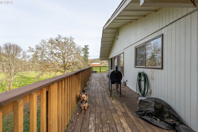 5383 Sunshine Rd, Roseburg, OR 97470 - wooden terrace with a grill