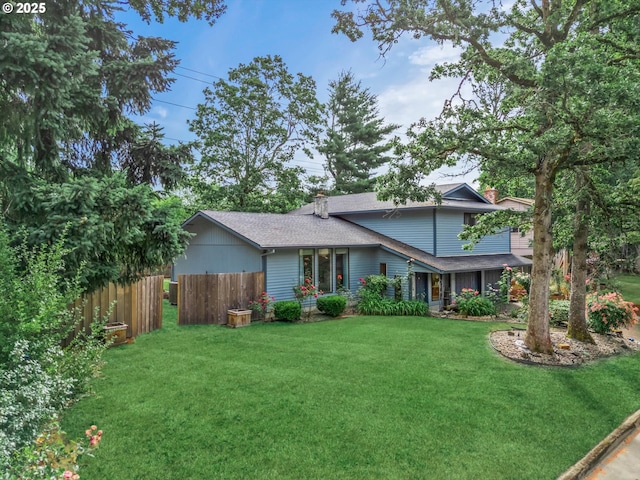 16620 SE Ladd Ct, Milwaukie, OR 97267 - view of front of house featuring a chimney and roof with shingles