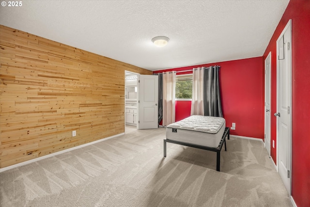16620 SE Ladd Ct, Milwaukie, OR 97267 - rec room featuring wood walls, light colored carpet, and a textured ceiling