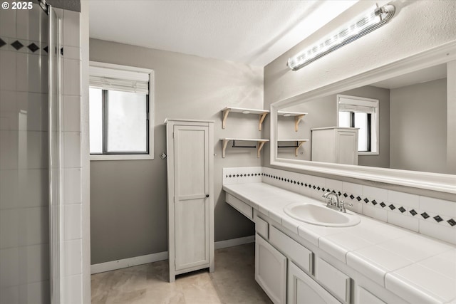 16620 SE Ladd Ct, Milwaukie, OR 97267 - full bathroom featuring vanity, tasteful backsplash, and a shower