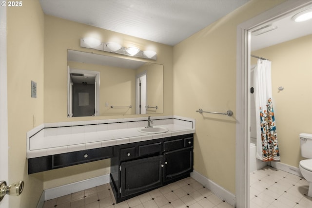 16620 SE Ladd Ct, Milwaukie, OR 97267 - full bathroom featuring vanity, tile patterned floors, and shower / bath combo
