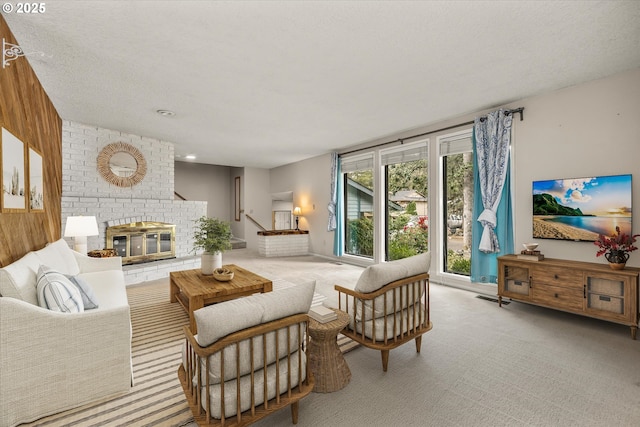 16620 SE Ladd Ct, Milwaukie, OR 97267 - living area with a fireplace and carpet floors