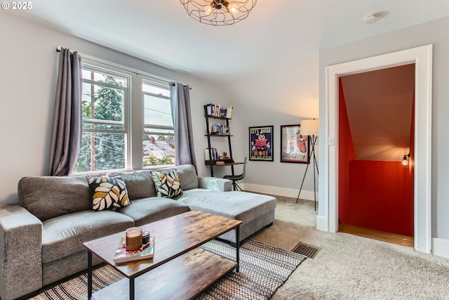 4916 SE 76th Ave, Portland, OR 97206 - carpeted living area with baseboards