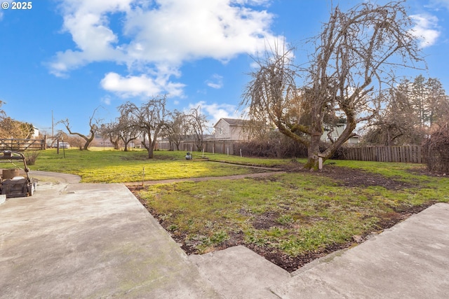 view of yard featuring a patio