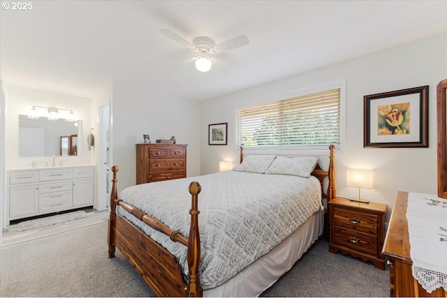 14797 SW Willamette St, Sherwood, OR 97140 - carpeted bedroom with ensuite bath and ceiling fan