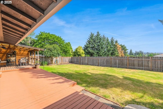 14797 SW Willamette St, Sherwood, OR 97140 - wooden deck featuring a fenced backyard