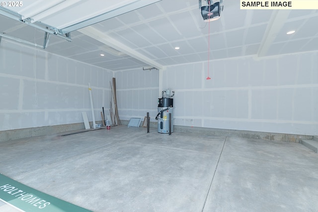 1496 NE Josephine Ct Unit 181, Estacada, OR 97023 - garage with a garage door opener and water heater