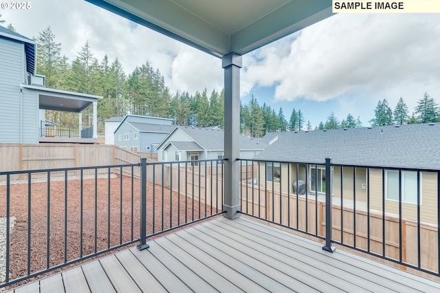 1496 NE Josephine Ct Unit 181, Estacada, OR 97023 - wooden deck with a residential view