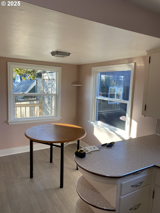 dining area with baseboards