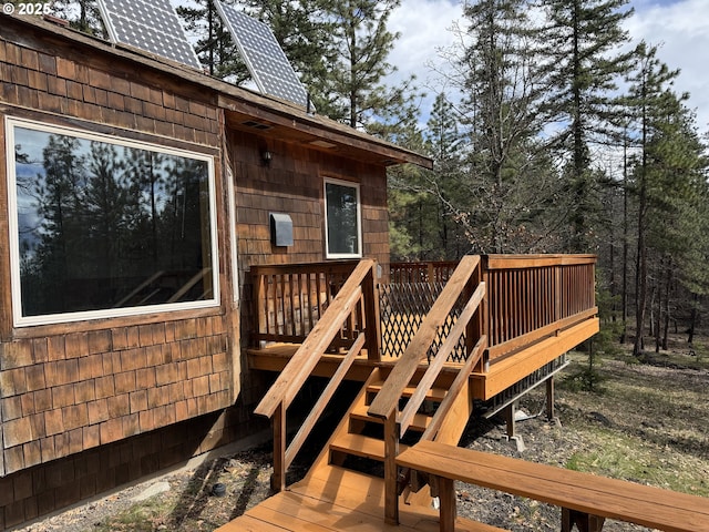 118 Noble Fir, Goldendale, WA 98620 - wooden deck featuring stairway