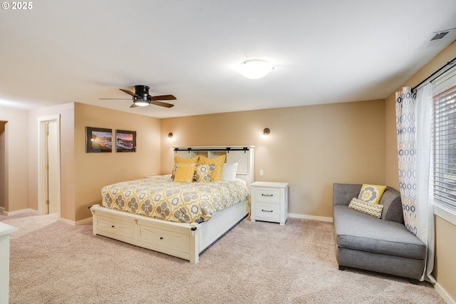 3664 W Chinook Ave, Cannon Beach, OR 97110 - bedroom with light carpet and ceiling fan