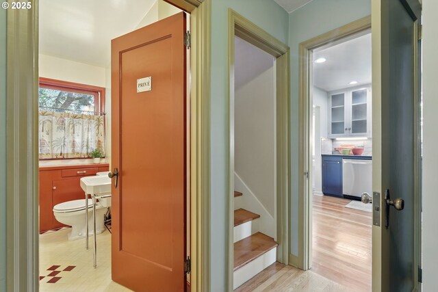 2804 NE 46th Ave, Portland, OR 97213 - hall featuring light wood-type flooring