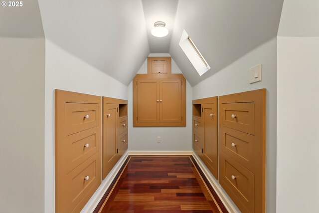 2804 NE 46th Ave, Portland, OR 97213 - bonus room with a skylight, vaulted ceiling, and dark wood finished floors