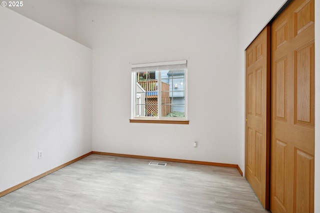 1041 40th St, Washougal, WA 98671 - unfurnished bedroom with light wood-type flooring and a closet