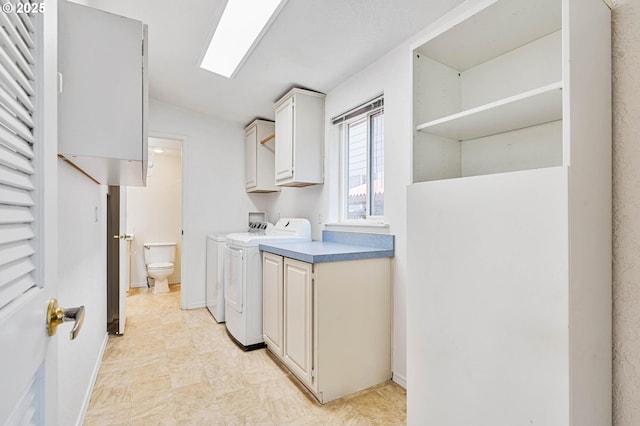 9341 N Pier Park Pl, Portland, OR 97203 - washroom featuring cabinet space and washer and dryer