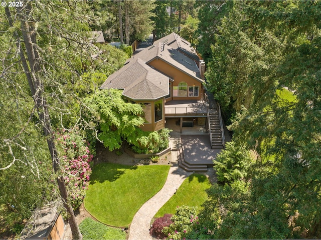 17595 Kelok Rd, Lake Oswego, OR 97034 - view from above of property