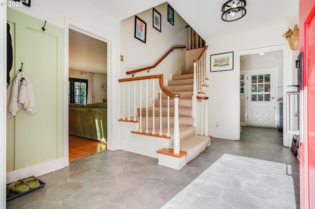 992 SW Westwood Dr, Portland, OR 97239 - stairs with baseboards