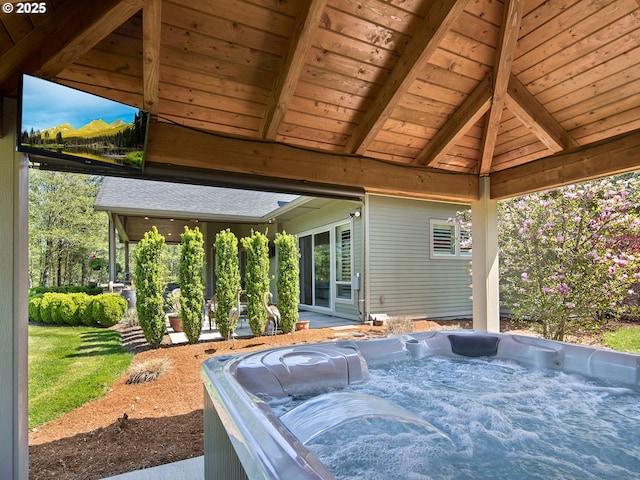 36311 SE 3rd Cir, Washougal, WA 98671 - view of patio / terrace featuring a hot tub