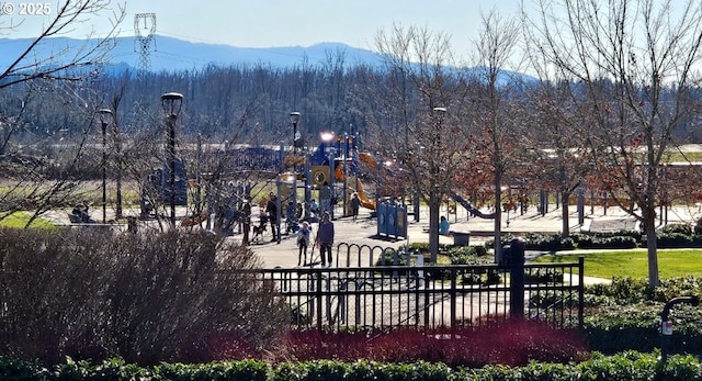 surrounding community featuring a mountain view