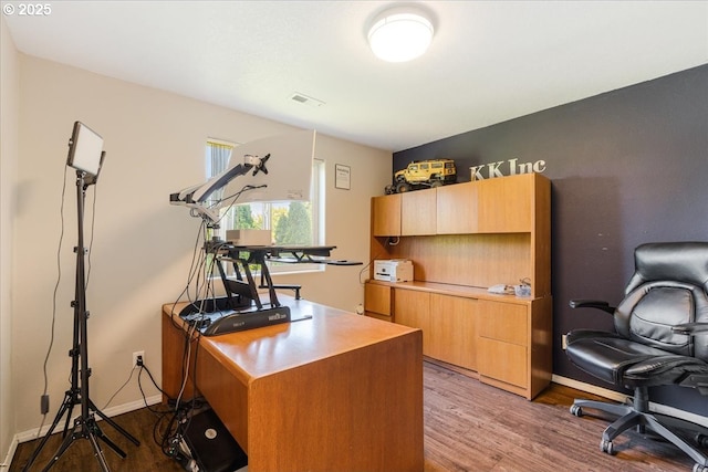 20657 SW Nantucket Ln, Beaverton, OR 97006 - office area featuring wood finished floors and baseboards