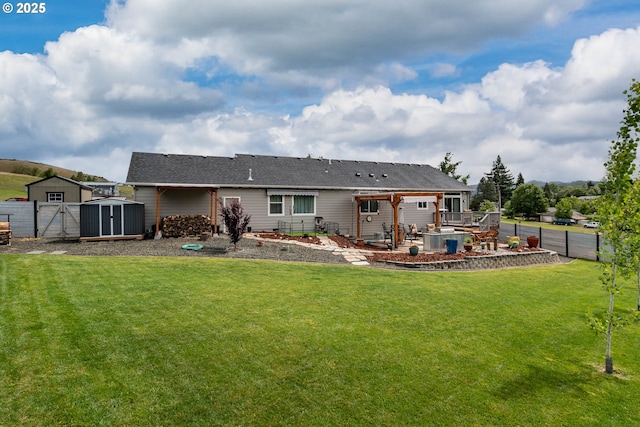 120 Sundance Ct, Roseburg, OR 97471 - rear view of property with a pergola, a deck, and a patio area