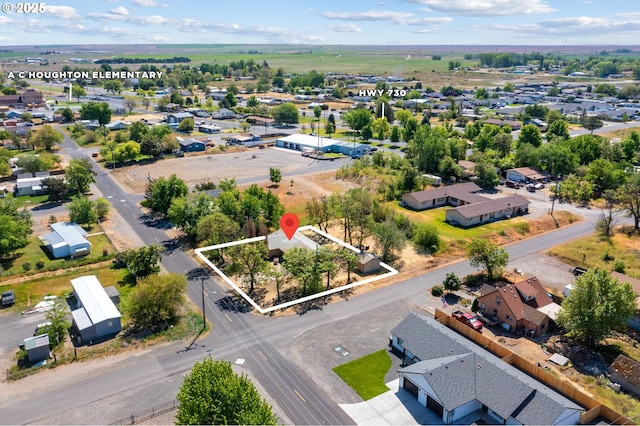 600 NE Oregon Ave, Irrigon, OR 97844 - aerial view of residential area with property boundaries highlighted