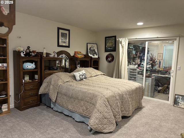 1350 Hidden Creek Dr NE, Keizer, OR 97303 - carpeted bedroom with recessed lighting and access to exterior