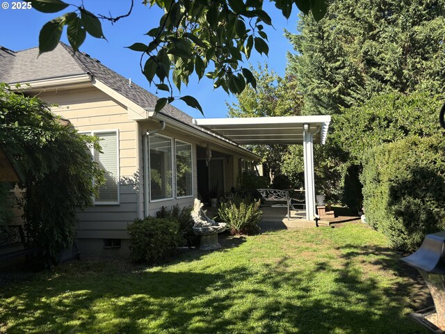 1350 Hidden Creek Dr NE, Keizer, OR 97303 - view of green lawn with a patio area