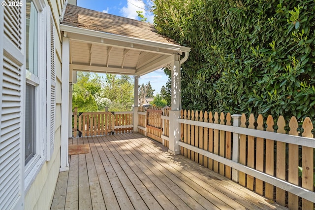 view of deck