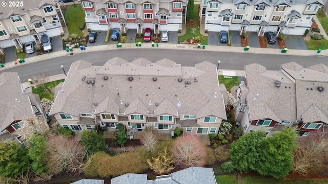 bird's eye view featuring a residential view