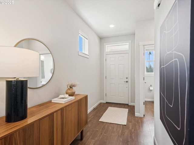 11179 SE Honorable Way, Happy Valley, OR 97086 - entrance foyer featuring dark wood finished floors and recessed lighting