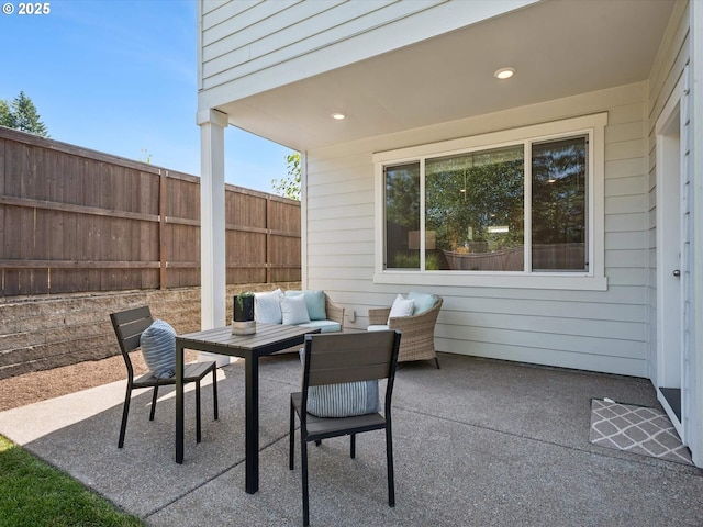 11179 SE Honorable Way, Happy Valley, OR 97086 - view of patio featuring an outdoor living space