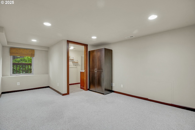 1259 SE Stapleton Loop, Gresham, OR 97080 - unfurnished bedroom with recessed lighting, baseboards, carpet flooring, and ensuite bath