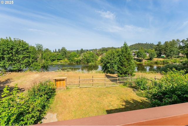 154 W Hickory St, Roseburg, OR 97471 - view of yard with a water view