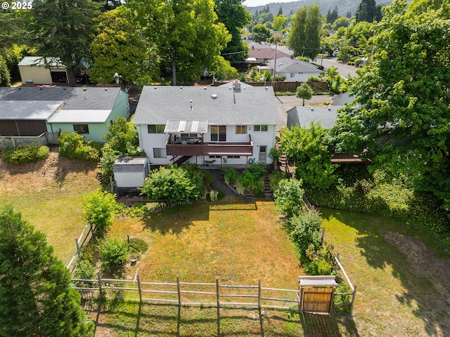 154 W Hickory St, Roseburg, OR 97471 - aerial view of property and surrounding area with mountains