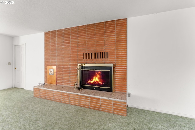 154 W Hickory St, Roseburg, OR 97471 - detailed view of carpet flooring and a fireplace