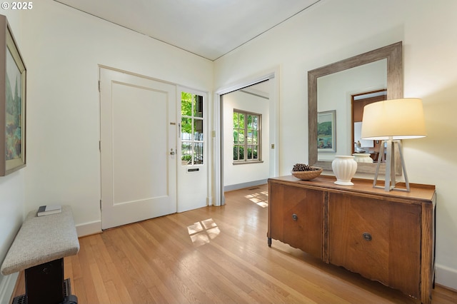 2687 NW Cornell Rd, Portland, OR 97210 - foyer entrance with light wood-type flooring and baseboards