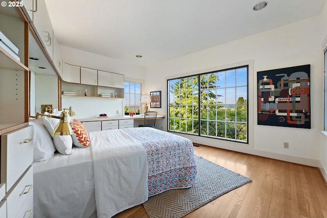 2687 NW Cornell Rd, Portland, OR 97210 - bedroom with light wood-style floors and recessed lighting