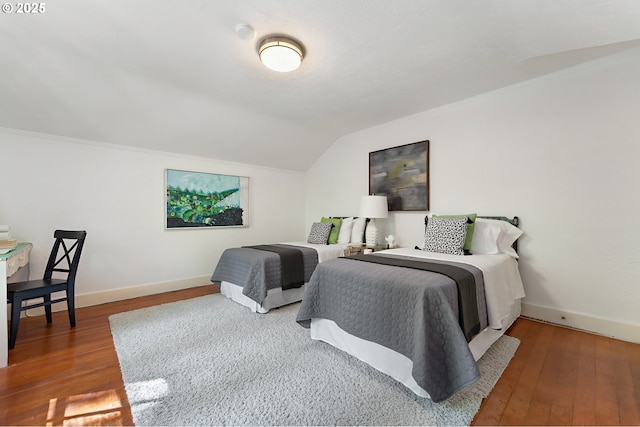 2687 NW Cornell Rd, Portland, OR 97210 - bedroom with wood finished floors and lofted ceiling