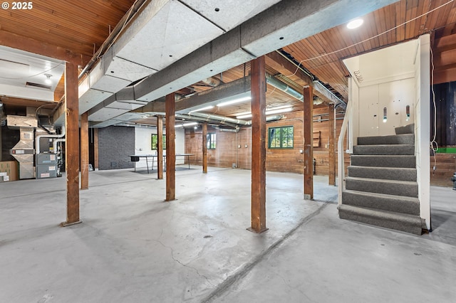 2687 NW Cornell Rd, Portland, OR 97210 - below grade area featuring stairs and heating unit