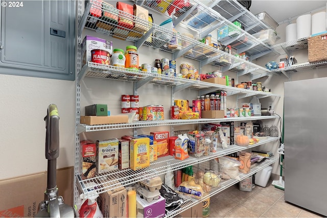 storage area with electric panel