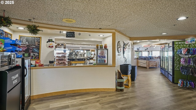 interior space featuring wood-type flooring